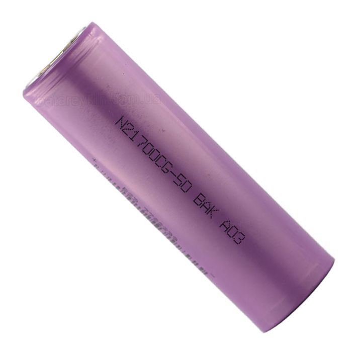 Аккумулятор BAK N21700CG-50, 5000mAh, Li-ion 3.6V