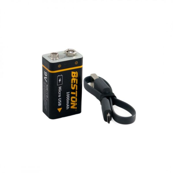 Аккумулятор Beston 1000mAh КРОНА 9V, Li-ion c USB