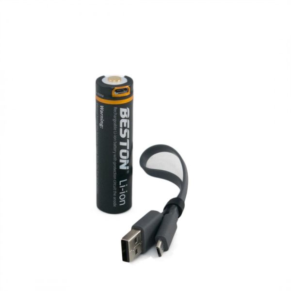 Аккумулятор Beston 70M-35 18650 3500 mAh Li-ion со встроенным зарядным от micro USB, с защитой (Protected), (AAB1851)