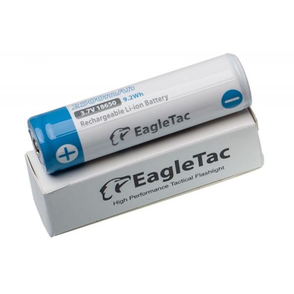 Аккумулятор EagleTac 18650 2500 mAh Li-ion с защитой (Protected)