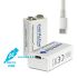 Акумулятор EverActive 550 mAh Professional КРОНА 9V, Li-ion c USB