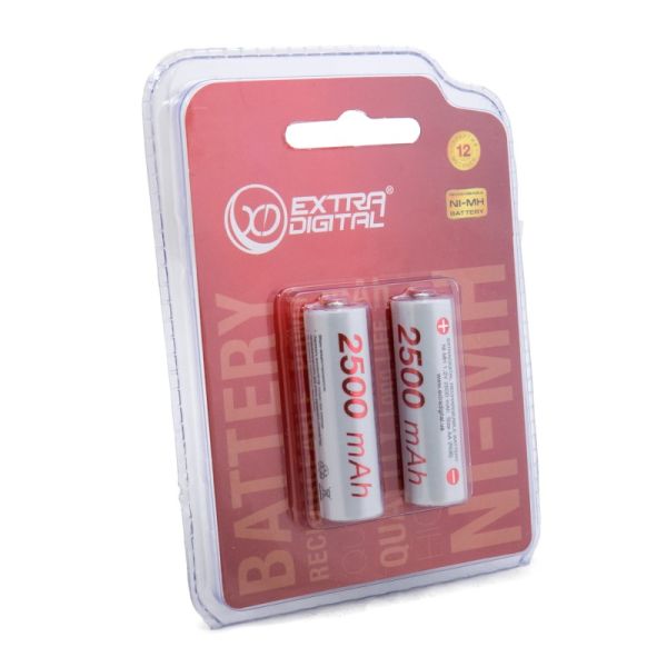 Аккумулятор Extradigital AA 2500 mAh, 2шт./уп. (AAE1835)