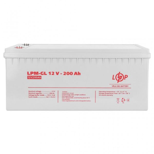 Аккумулятор гелевый LogicPower LPM-GL 12V - 200 Ah