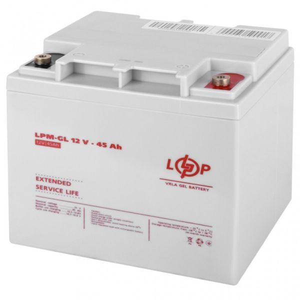 Аккумулятор гелевый LogicPower LPM-GL 12V - 45 Ah