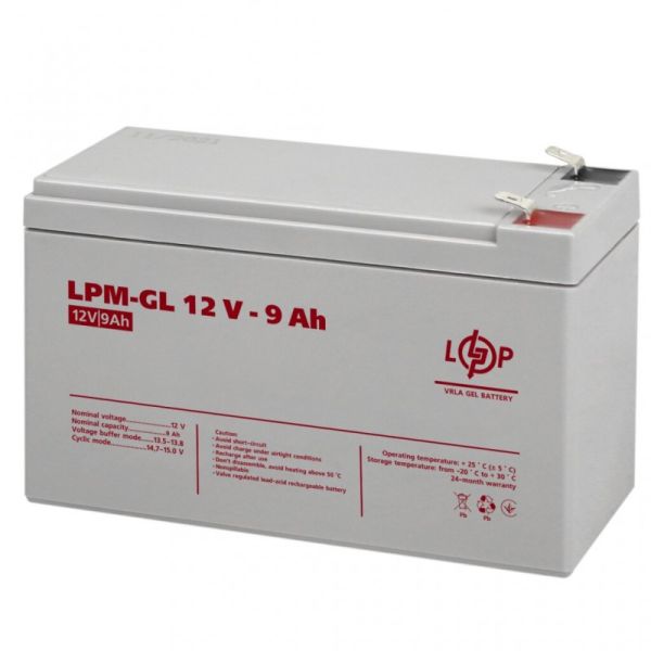 Аккумулятор гелевый LogicPower LPM-GL 12V - 9 Ah
