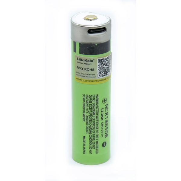 Аккумулятор Liitokala NCR18650B USB Type-C (Lii-34B-USB) 3350 mAh, Li-ion 3.6V, с защитой (Protected)