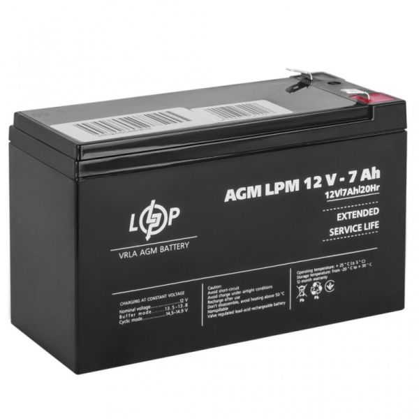Аккумулятор LogicPower AGM LPM 12V - 7 Ah