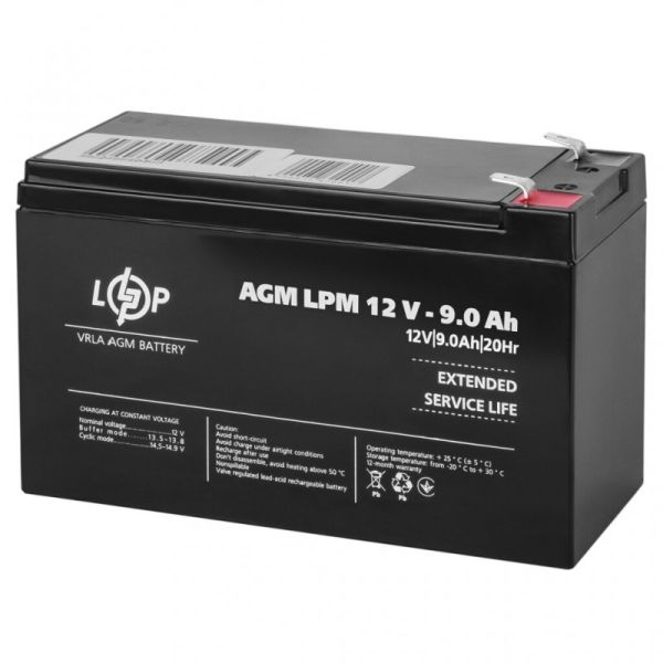 Аккумулятор LogicPower AGM LPM 12V - 9 Ah