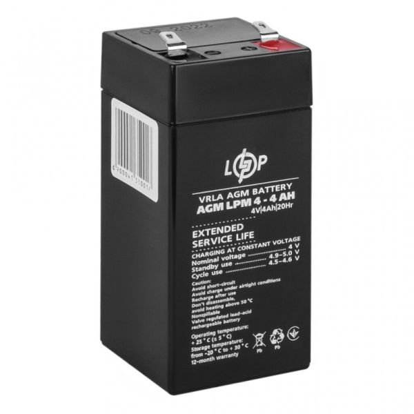 Аккумулятор LogicPower AGM LPM 4V - 4 Ah