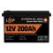Аккумулятор LogicPower LP LiFePO4 12V (12,8V) - 200 Ah (2560Wh) (Smart BMS 100А) с BT для ИБП