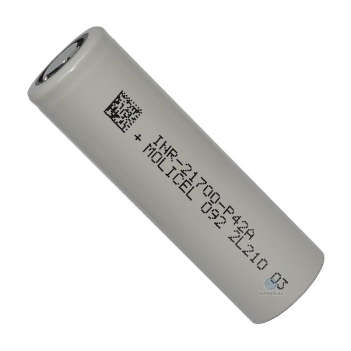 Аккумулятор Molicel INR 21700-P42A 4200 mAh 45A, Li-ion