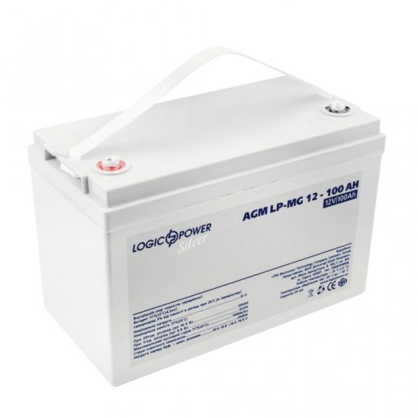 Аккумулятор мультигелевый LogicPower LP-MG 12V - 100 Ah Silver