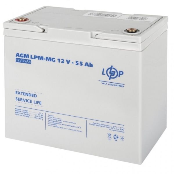 Аккумулятор мультигелевый LogicPower LPM-MG 12V - 55 Ah