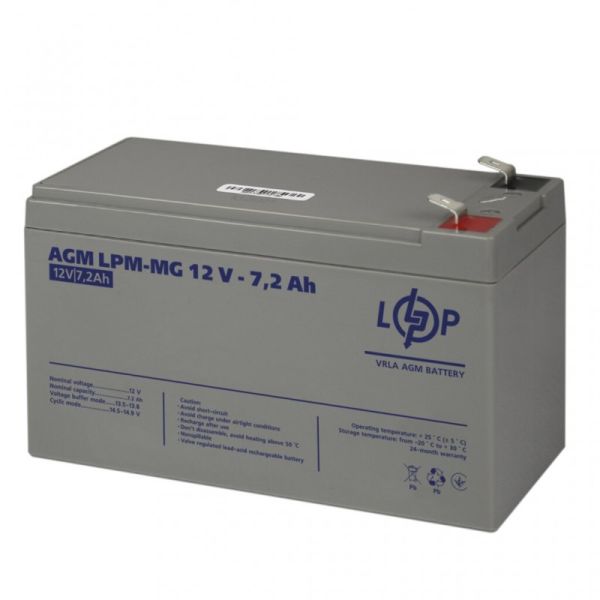 Аккумулятор мультигелевый LogicPower LPM-MG 12V - 7.2 Ah