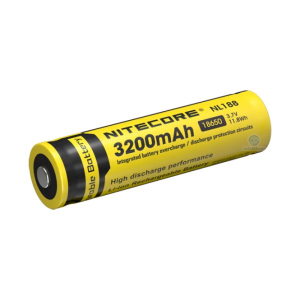 Аккумулятор Nitecore NL188 18650 3200 mAh с защитой (Protected)