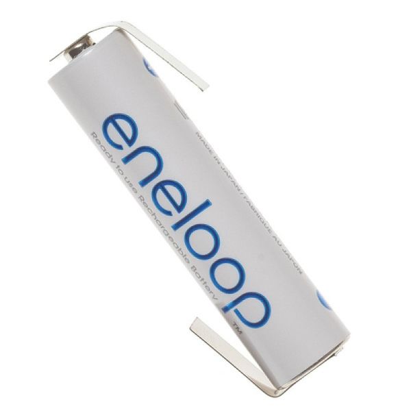 Аккумулятор Panasonic Eneloop ААА 800 mAh, под пайку