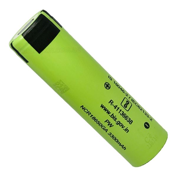Аккумулятор Panasonic NCR18650GA 3450 mAh (min.3300mah), 10A, Li-ion 3.6V
