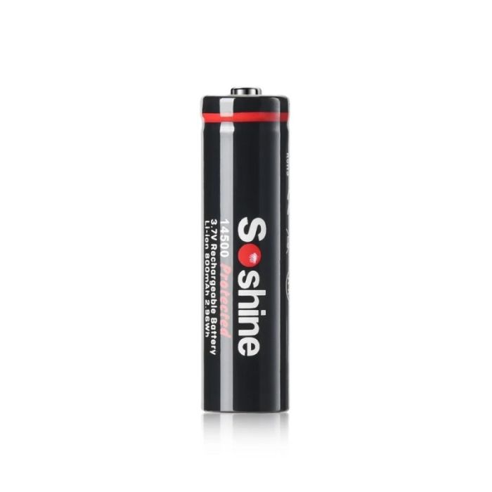 Аккумулятор Soshine 14500 800 mah Li-ion 3,7V с защитой (Protected)