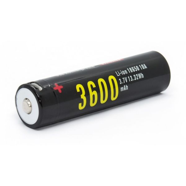 Аккумулятор Soshine 18650 3600 mAh Li-ion со встроенным USB Type-C, с защитой (Protected)