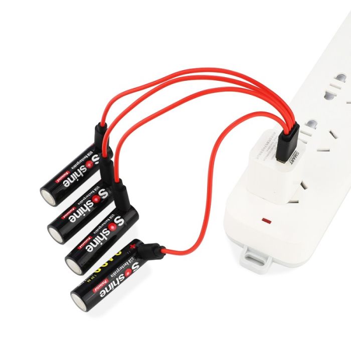 Аккумулятор Soshine AA 2400 mAh 1.5V, Li-ion, micro USB