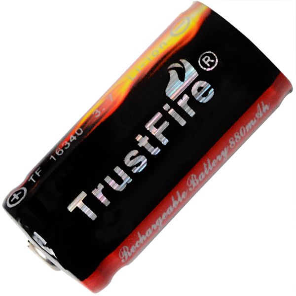 Аккумулятор TrustFire 16340 /CR123A 880 mAh Li-ion с защитой