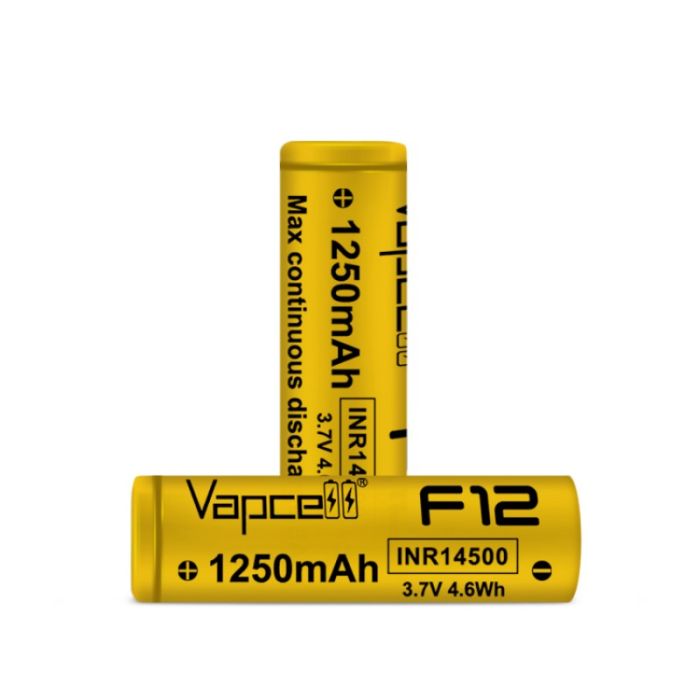 Аккумулятор Vapcell F12 INR14500 1250 mah, 3A, Li-ion 3.7V