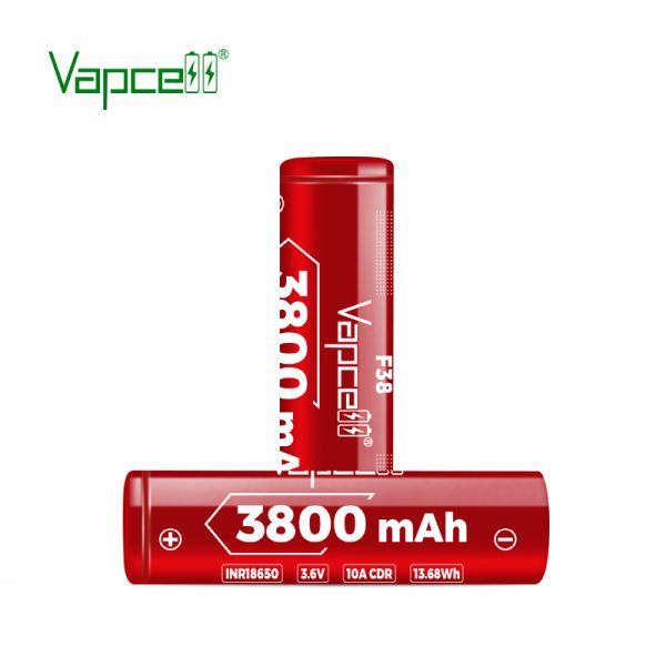 Аккумулятор Vapcell F38 INR18650 3800 mah, 10A, Li-ion 3.6V