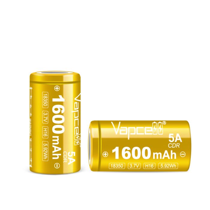 Аккумулятор Vapcell H16 INR18350 1600 mah, 5A, Li-ion 3.7V