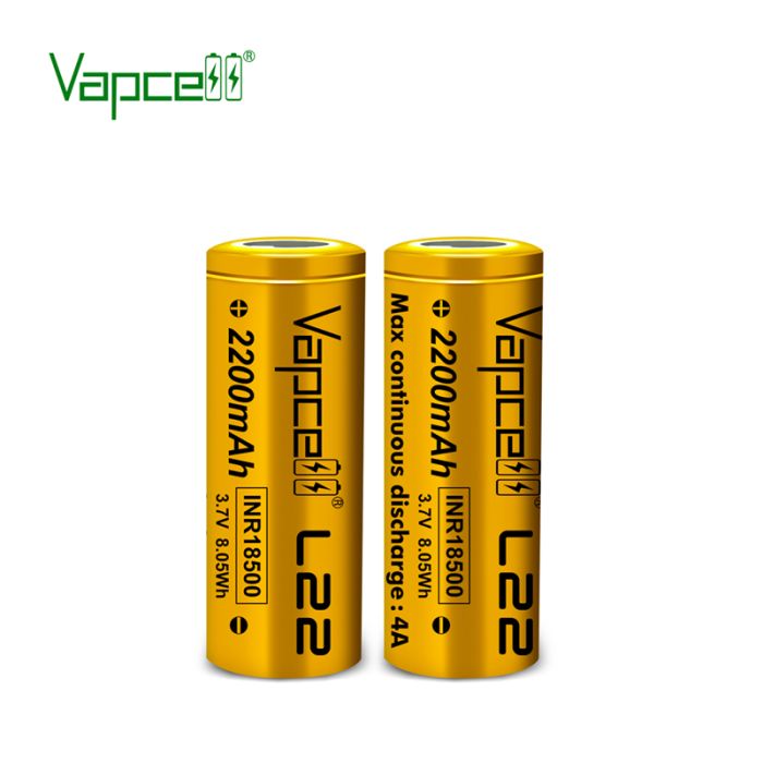Аккумулятор Vapcell L22 INR18500 2200 mah 4A, Li-ion 3.7V