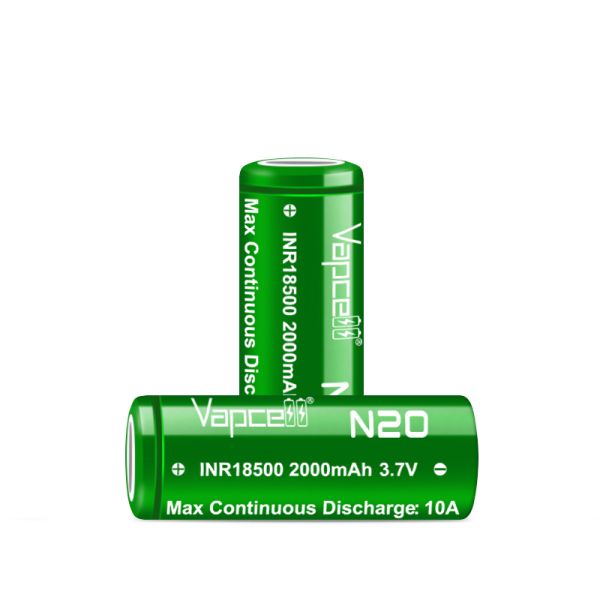 Аккумулятор Vapcell N20 INR18500 2000 mah, 10A, Li-ion 3.7V