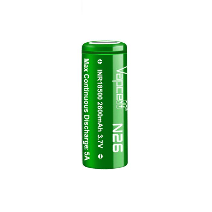 Аккумулятор Vapcell N26 INR18500 2600 mah, 5A, Li-ion 3.7V