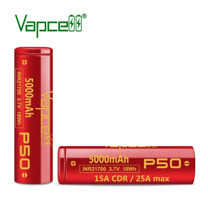 Аккумулятор Vapcell P50 INR21700 5000 mah, 15A/25A, Li-ion 3.6V