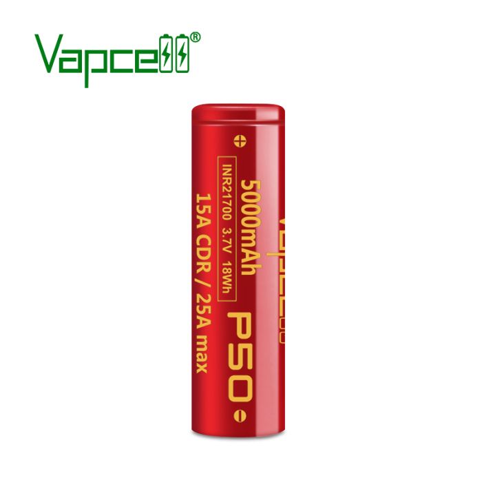 Аккумулятор Vapcell P50 INR21700 5000 mah, 15A/25A, Li-ion 3.6V