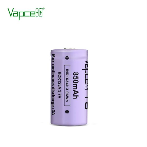 Аккумулятор Vapcell T8 INR16340 (CR123A) 850 mah, 3A, Li-ion 3.7V