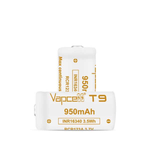 Аккумулятор Vapcell T9 INR16340 (CR123A) 950 mah, 3A, Li-ion 3.7V