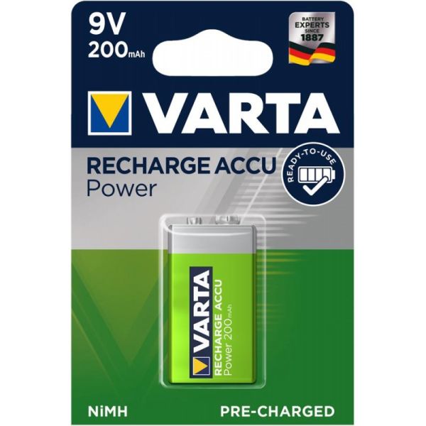 Аккумулятор VARTA RECHARGEABLE ACCU Крона 9V 200 mAh Ni-MH