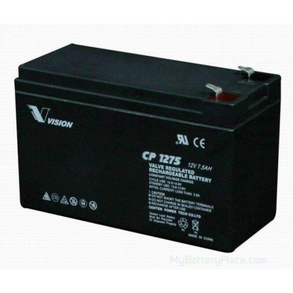Аккумуляторная батарея Vision 12V 7.5Ah