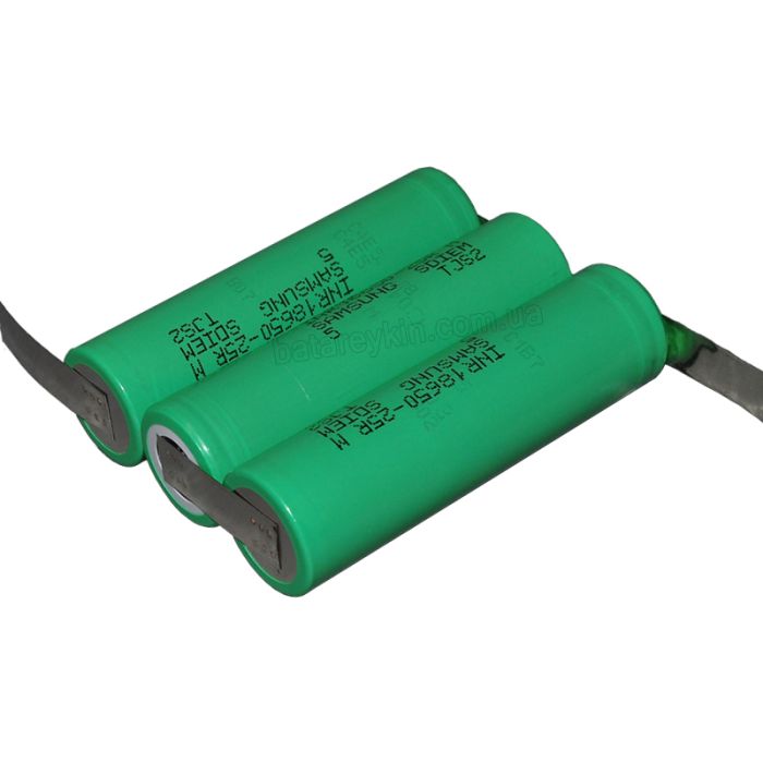 Аккумуляторная сборка 10,8V из Samsung INR18650-25R 2500mAh Li-ion