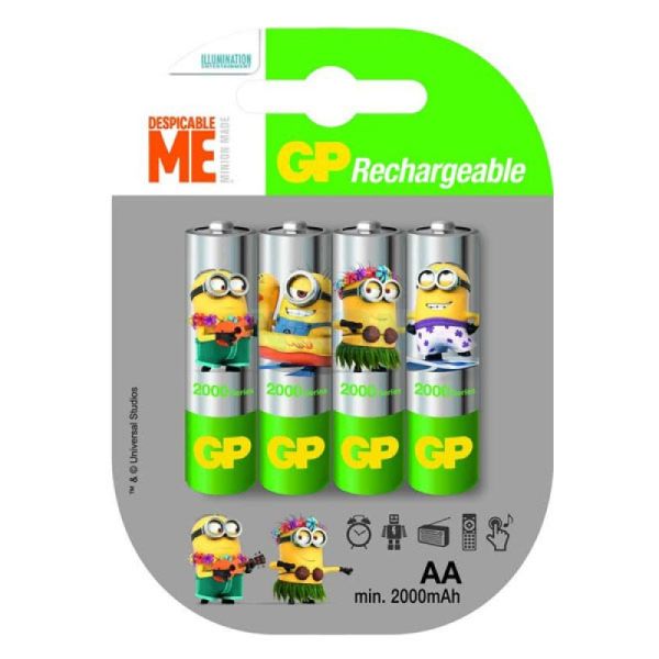 Аккумуляторы GP Recyko Minion AA 2000 mah, 4 шт./уп.