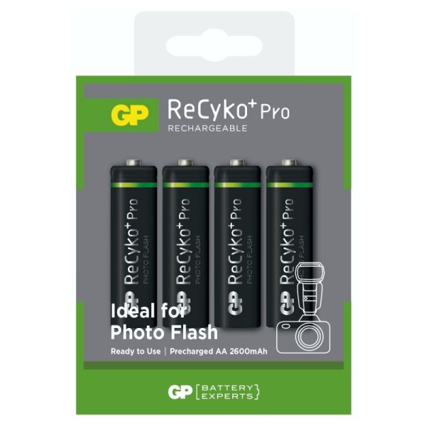 Аккумуляторы GP ReСyko+ Pro Photo Flash AA 2600 mAh, 4 шт./уп.