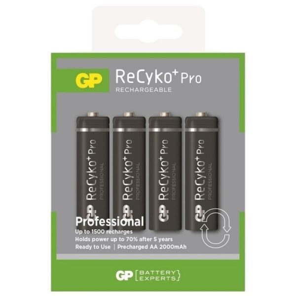 Аккумуляторы GP ReСyko+ Pro Professional АА 2000 mAh, 4 шт./уп.