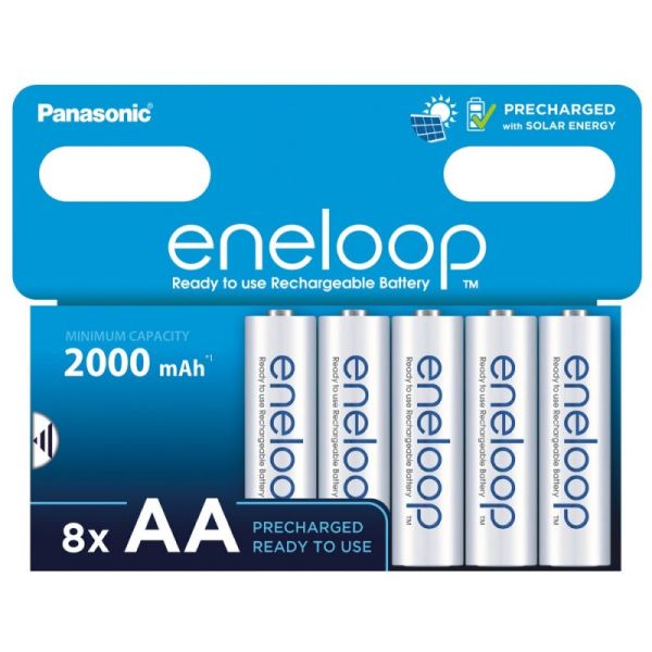 Аккумуляторы Panasonic Eneloop AA 2000 mAh, 8 шт./уп. (BK-3MCDE/8HH)