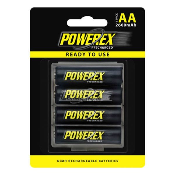Аккумуляторы Powerex Precharged AA 2600 mAh, 4 шт./уп. (MHRAAP4)