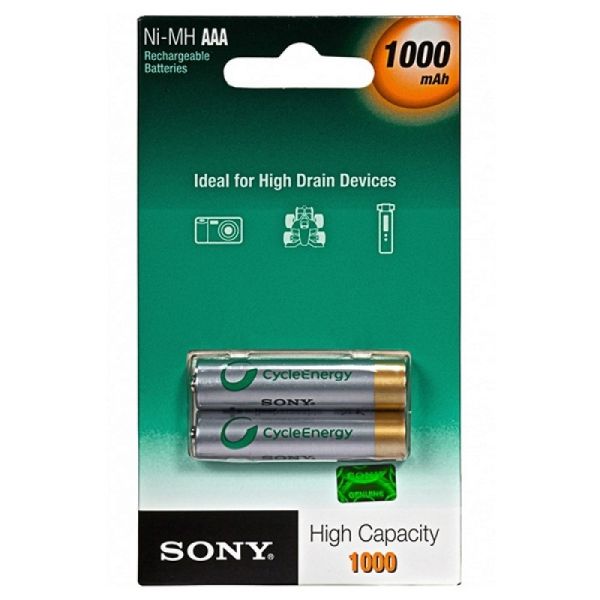 Аккумуляторы Sony AAA 1000 mAh 2 шт./уп.