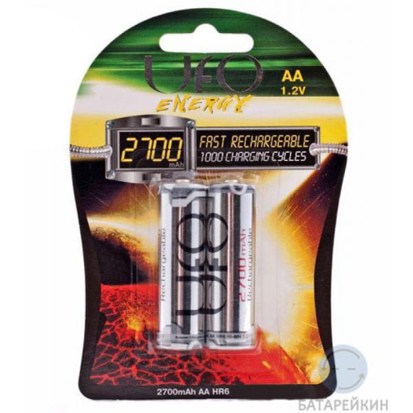 Аккумуляторы UFO AA 2700 mAh 2 шт./уп.