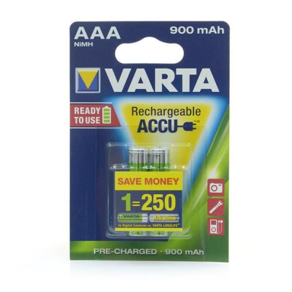 Аккумуляторы Varta Power Accu AAA 900 mAh Ni-Mh (2 шт. в блистере)