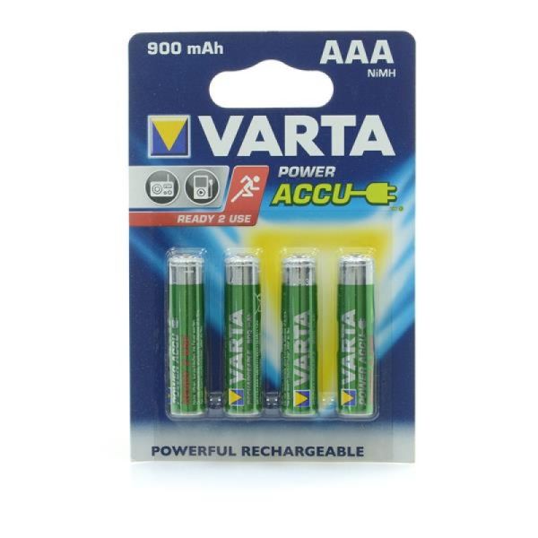 Аккумуляторы Varta Power Accu AAA 900 mAh Ni-Mh (4 шт. в блистере)
