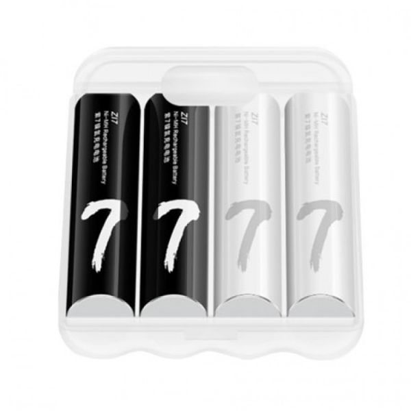 Аккумуляторы Xiaomi ZI7 AAA 750 mAh (min.700mah), 4 шт./уп.+кейс
