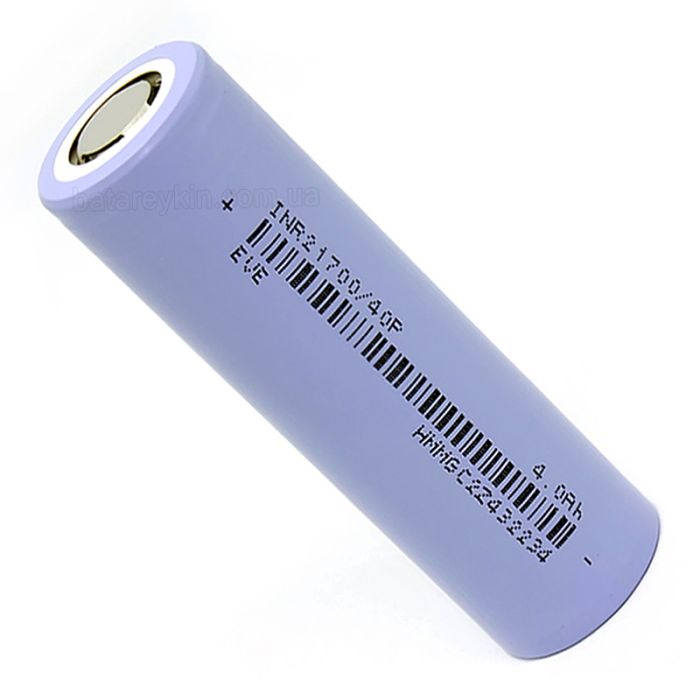 Акумулятор EVE INR21700/40P, 4000mAh, 35A/50A, Li-ion 3.6V