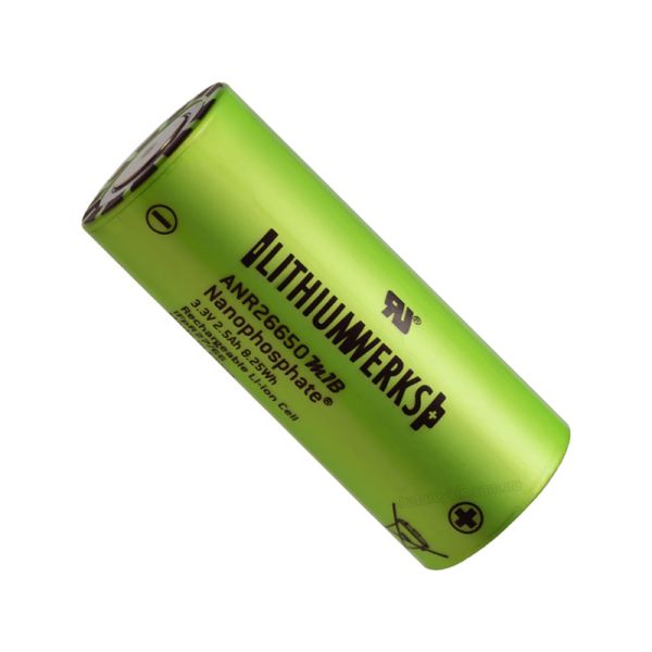 Акумулятор LithiumWerks ANR26650M1-B, 2500mAh, 50A, LiFePO4 3.3V